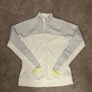 Nike Women's Light Gray and White Jacket